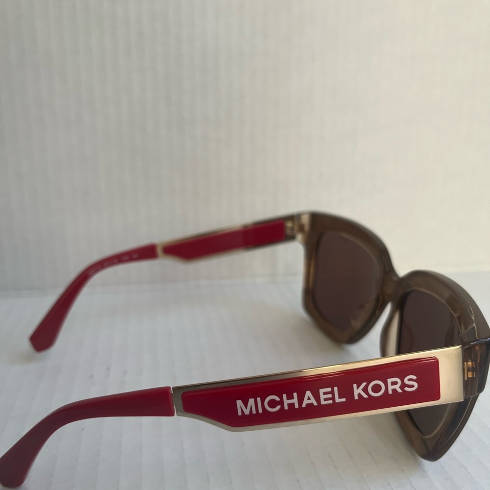 Michael Kors Red and Brown Modern Glasses
